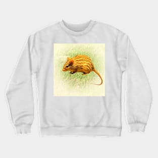 Striped grass mouse Crewneck Sweatshirt